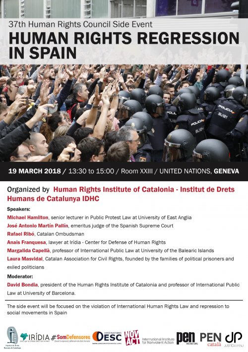 Debat sobre la regressió de drets humans a Espanya